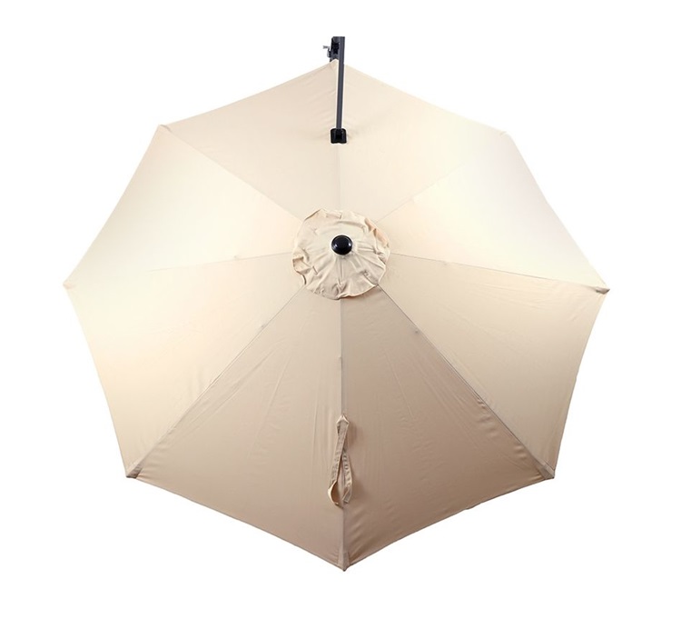 Outdoor Garden 3m Round Banana Cantilever Hanging Parasol Patio Umbrella